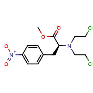 methyl (S)-2-(bis(2-chloroethyl)amino)-3-(4-nitrophenyl)propanoate