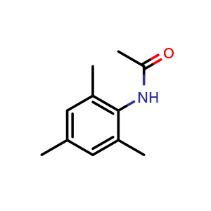 Chemical structure of N-mesitylacetamide , CAS 5096-21-9, AChemBlock Q69516