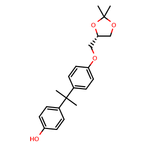 (S)-4-(2-(4-((2,2-dimethyl-1,3-dioxolan-4-yl)methoxy)phenyl)propan-2-yl)phenol