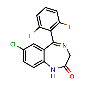 7-chloro-5-(2,6-difluorophenyl)-1,3-dihydro-2H-benzo[e][1,4]diazepin-2-one