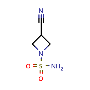 Chemical structure of 3-cyanoazetidine-1-sulfonamide , CAS 1494596-65-4, AChemBlock Q69558
