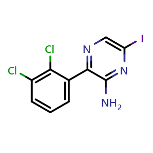 3-(2,3-dichlorophenyl)-6-iodopyrazin-2-amine