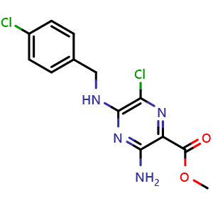 methyl 3-amino-6-chloro-5-((4-chlorobenzyl)amino)pyrazine-2-carboxylate