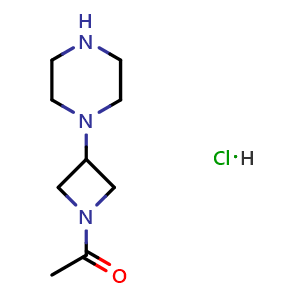 1-(3-(piperazin-1-yl)azetidin-1-yl)ethan-1-one hydrochloride