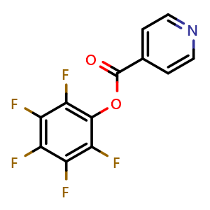 Chemical structure of perfluorophenyl isonicotinate , CAS 360574-34-1, AChemBlock Q69787