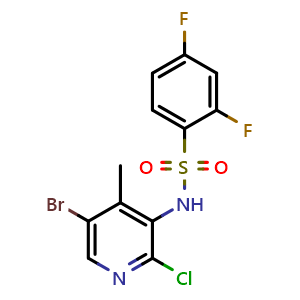 N-(5-bromo-2-chloro-4-methylpyridin-3-yl)-2,4-difluorobenzenesulfonamide