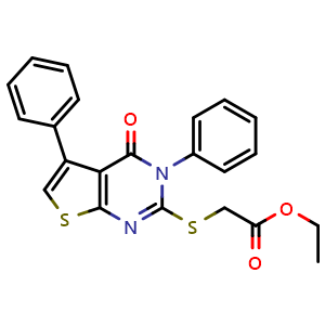 ethyl 2-((4-oxo-3,5-diphenyl-3,4-dihydrothieno[2,3-d]pyrimidin-2-yl)thio)acetate