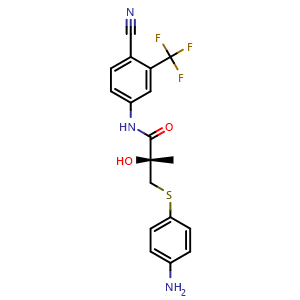 (R)-3-((4-aminophenyl)thio)-N-(4-cyano-3-(trifluoromethyl)phenyl)-2-hydroxy-2-methylpropanamide