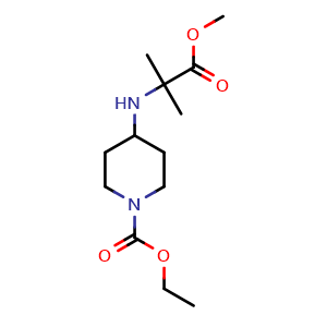 ethyl 4-((1-methoxy-2-methyl-1-oxopropan-2-yl)amino)piperidine-1-carboxylate