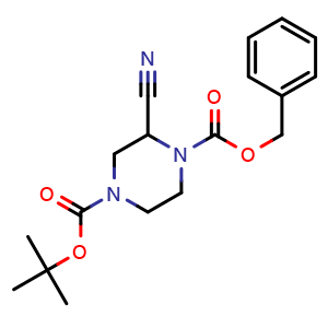 1-benzyl 4-(tert-butyl) 2-cyanopiperazine-1,4-dicarboxylate