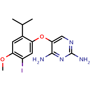 5-(5-iodo-2-isopropyl-4-methoxyphenoxy)pyrimidine-2,4-diamine