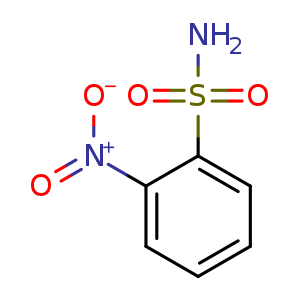 Chemical structure of 2-nitrobenzenesulfonamide , CAS 5455-59-4, AChemBlock Q70061