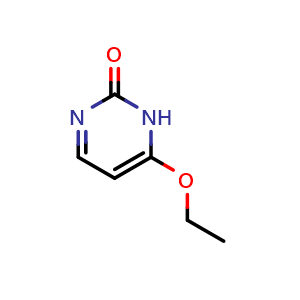 Chemical structure of 6-ethoxypyrimidin-2(1H)-one , CAS 6220-43-5, AChemBlock Q70091