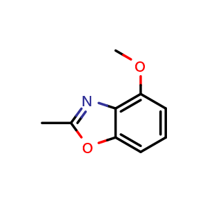 Chemical structure of 4-methoxy-2-methylbenzo[d]oxazole , CAS 849402-65-9, AChemBlock Q70096