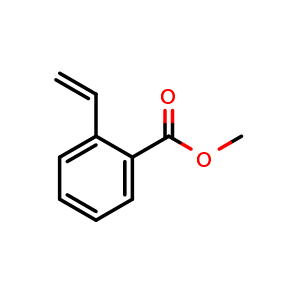 Chemical structure of methyl 2-vinylbenzoate , CAS 27326-44-9, AChemBlock Q70127