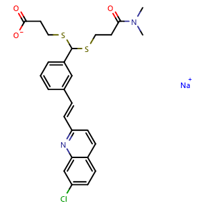 Chemical structure of MK571 sodium salt , CAS 115103-85-0, AChemBlock Q70176