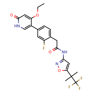 Chemical structure of GSK3179106 , CAS 1627856-64-7, AChemBlock Q70195