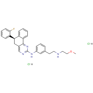 Chemical structure of ARQ-087 Dihydrochloride , CAS 1821329-75-2, AChemBlock Q70199
