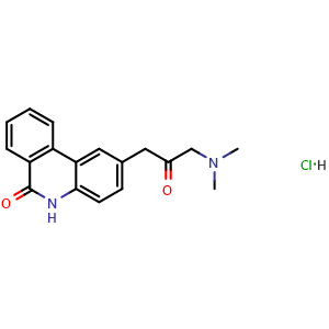 Chemical structure of PJ34 HCl , CAS 344458-15-7, AChemBlock Q70222