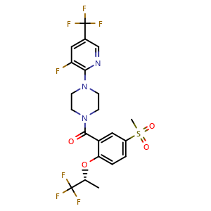 Chemical structure of Paliflutine , CAS 845614-11-1, AChemBlock R16007