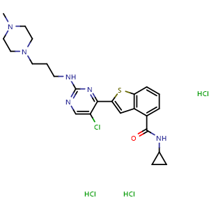 Chemical structure of LY2409881 trihydrochloride , CAS 946518-60-1, AChemBlock R16019