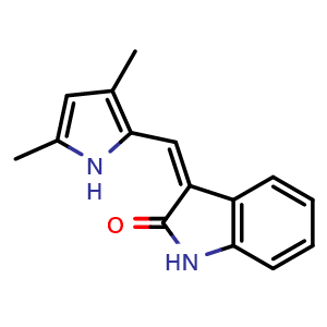 Chemical structure of SU5416 , CAS 204005-46-9, AChemBlock R16021