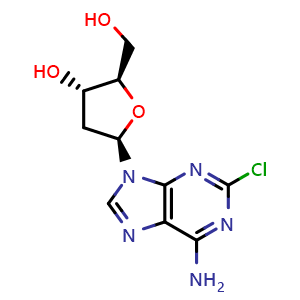 Chemical structure of Cladribine , CAS 4291-63-8, AChemBlock R16044