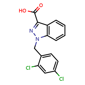 Chemical structure of Lonidamine , CAS 50264-69-2, AChemBlock R16052