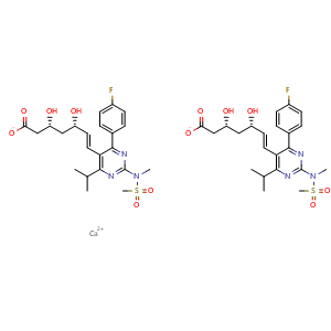 Chemical structure of Rosuvastatin Calcium , CAS 147098-20-2, AChemBlock R16057