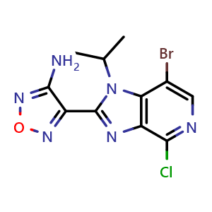 4-(7-bromo-4-chloro-1-isopropyl-1H-imidazo[4,5-c]pyridin-2-yl)-1,2,5-oxadiazol-3-amine