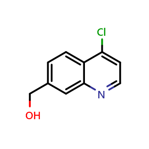 Chemical structure of (4-chloroquinolin-7-yl)methanol , CAS 178984-44-6, AChemBlock S70262