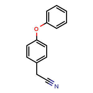 Chemical structure of 4-Phenoxybenzeneacetonitrile , CAS 92163-15-0, AChemBlock S70295