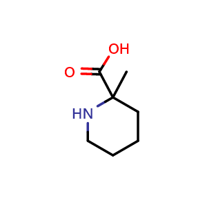 Chemical structure of 2-Methyl-2-piperidinecarboxylic acid , CAS 72518-41-3, AChemBlock S70315