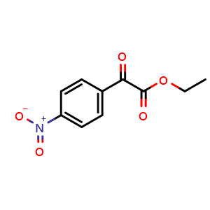 Chemical structure of Ethyl 2-(4-nitrophenyl)-2-oxoacetate , CAS 70091-75-7, AChemBlock S70318