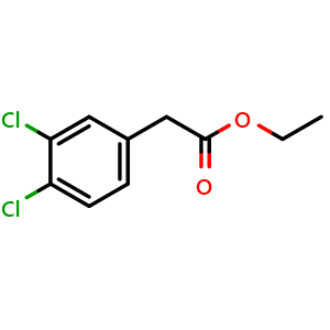 Chemical structure of Ethyl 3,4-dichlorophenylacetate , CAS 6725-45-7, AChemBlock S70319
