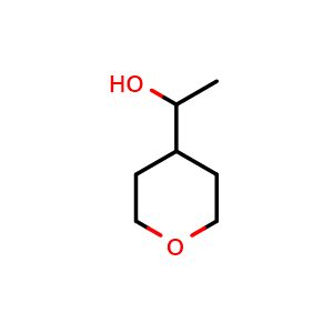 Chemical structure of Tetrahydro-a-methyl-2H-pyran-4-methanol , CAS 66956-74-9, AChemBlock S70320
