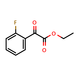 Chemical structure of 2-Fluoro-oxo-benzeneacetic acid ethyl ester , CAS 1813-93-0, AChemBlock S70362