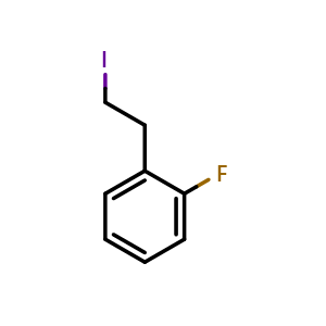 Chemical structure of 2-Fluorophenethyl iodide , CAS 178685-13-7, AChemBlock S70363
