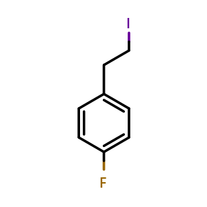 Chemical structure of 4-Fluorophenethyl iodide , CAS 164179-52-6, AChemBlock S70370
