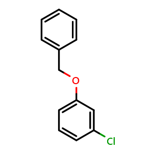 Chemical structure of Benzyl 3-chlorophenyl ether , CAS 24318-02-3, AChemBlock S70414