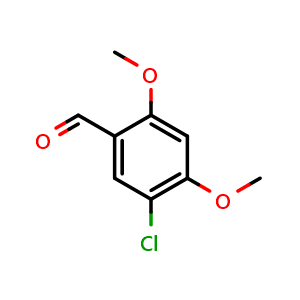 Chemical structure of 5-Chloro-2,4-dimethoxybenzaldehyde , CAS 912771-34-7, AChemBlock S70453
