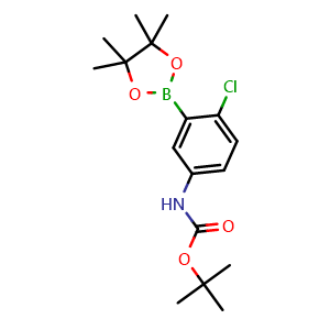 tert-butyl (4-chloro-3-(4,4,5,5-tetramethyl-1,3,2-dioxaborolan-2-yl)phenyl)carbamate