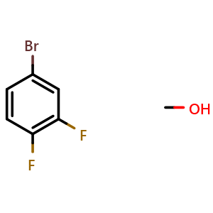 Chemical structure of 5-Bromo-2,3-difluorobenzene methanol , CAS 887585-71-9, AChemBlock S70540