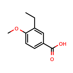 Chemical structure of 3-Ethyl-4-methoxybenzoic acid , CAS 22934-35-6, AChemBlock S70543