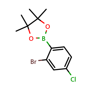 2-(2-Bromo-4-chlorophenyl)-4,4,5,5-tetramethyl-1,3,2-dioxaborolane