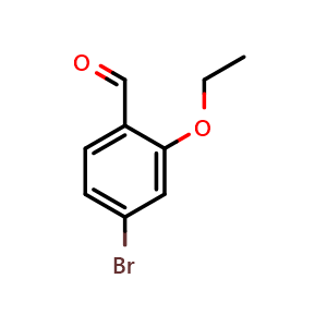 Chemical structure of 4-Bromo-2-ethoxybenzaldehyde , CAS 1094546-99-2, AChemBlock S70702