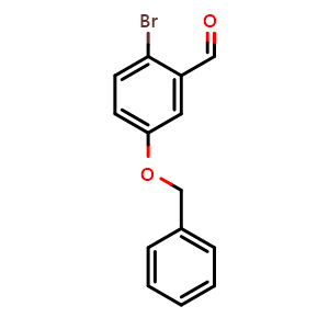 Chemical structure of 5-Bezyloxy-2-bromobenzaldehyde , CAS 85604-06-4, AChemBlock S70720