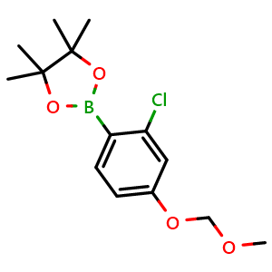 2-(2-chloro-4-(methoxymethoxy)phenyl)-4,4,5,5-tetramethyl-1,3,2-dioxaborolane