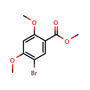 Chemical structure of Methyl 5-bromo-2,4-dimethoxybenzoate , CAS 39503-51-0, AChemBlock S70752