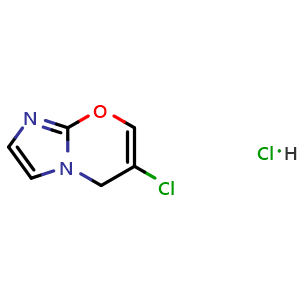 Chemical structure of 6-chloroH-imidazo[1,2-a]pyridine hydrochloride , CAS 957035-24-4, AChemBlock S70886